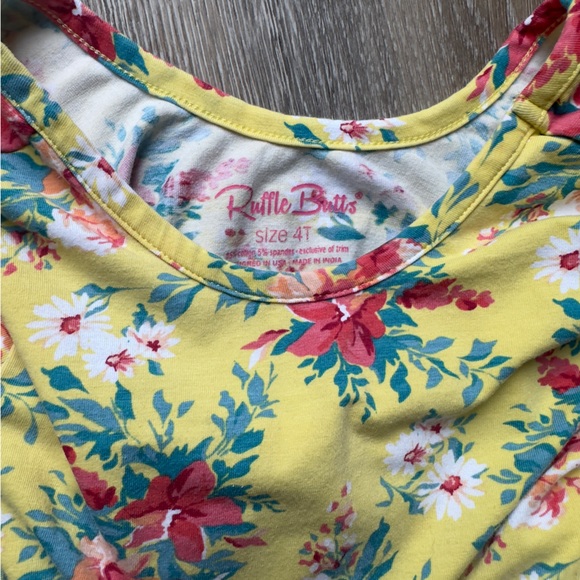 Ruffle Butts Flower Short Sleeve Twirl Dress - Picture 3 of 3